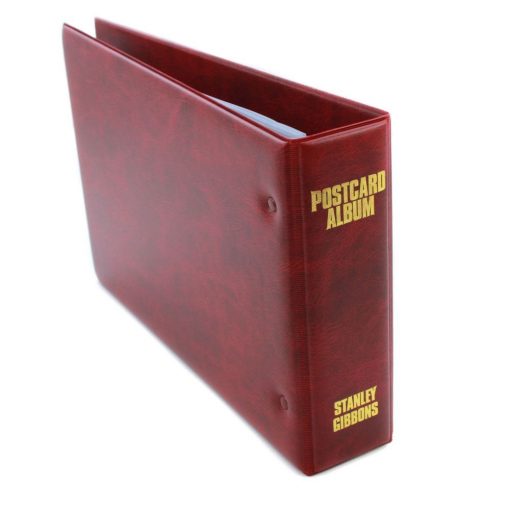 Stanley Gibbons Stamp Storage Systems Postcard Album – Red